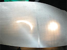 Mesh from titanium sheet